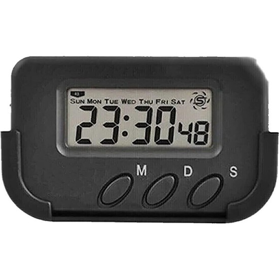 Duraktech Kronometre Dijital Saat Alarm Tarih Küçük Masaaraba Saati Oto Car Clock Saat