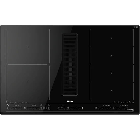 Teka - Hob Aff 87601 Mst Bk - Ankastre Davlumbazlı Ocak - 7200 W - Siyah - 80 cm - 112730000