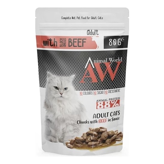 Animal World Pets Animal World Sos Içinde Parça Sığır Etli Fiyatı