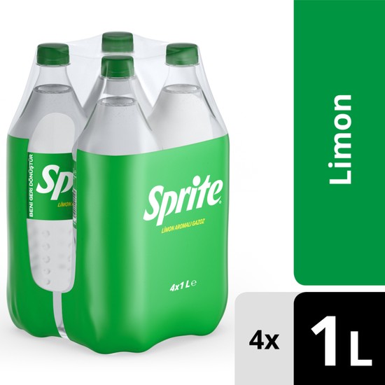 Sprite Limon Aromalı Gazoz Pet 4X1 L