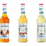 Monin Şekersiz Şurup Seti 3X 700 ml Karamel, Fındık ve Vanilya Aromalı Kahve İçecekleri İçin