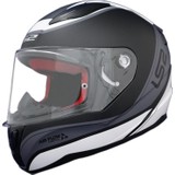 Ls2 Rapıd Deeper Mat Beyaz-Siyah Kapalı Kask