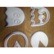 Bi'şeyler Sepeti Pacman Ghost Kurabiye Kalıbı 2'li