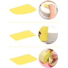 Megaw 3'lü Hamur Kesici Kazıyıcı Dekoratör Set