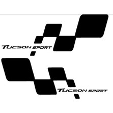 TSC 10CMX30CM Tucson Kapı Altı Sport Yazısı Damalı Bayrak