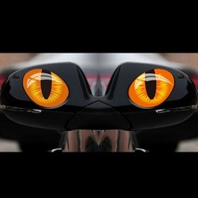 TSC Araba Aynası Için Kedi Gözü Sticker 4 Adet 12CM