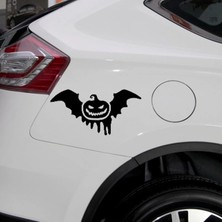 TSC Halloween Araba Sticker Etiker Cadılar Bayramı 17CM Siyah