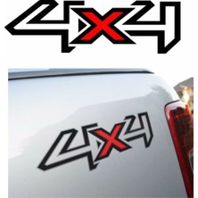 TSC 4x4 Sticker Off Road Yapıştırma Ufak Boy 18CM 2 Adet