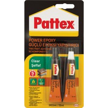 Henkel Pattex Power Epoxy Güçlü Epoksi Yapıştırıcı Şeffaf 24 gr 2 × 11 ml