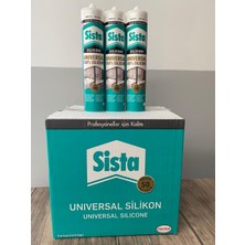 Henkel Sista Universal %100 Silikon Beyaz 280 ml 20'li Koli