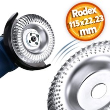 Badem10 Rodex Ahşap Taşlama Törpüleme Oyma Eğe Diski Ahşap Kesici 115 mm