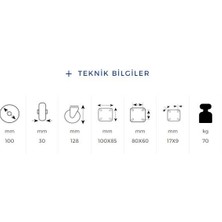 Kama Tablalı 100X30 mm Teker Poliamid Burçlu Ağır Yük Tekeri