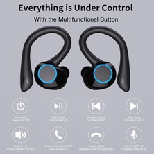 Happy World Shopping Tws Bluetooth Kulaklık Dokunmatik Kontrol Mikrofonlu Kablosuz Kulaklıklar Spor Su Geçirmez Kablosuz Kulaklıklar 9d Stereo Kulaklıklar (Yurt Dışından)