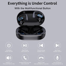 Happy World Shopping Tws Bluetooth Kulaklık Dokunmatik Kontrol Mikrofonlu Kablosuz Kulaklıklar Spor Su Geçirmez Kablosuz Kulaklıklar 9d Stereo Kulaklıklar (Yurt Dışından)