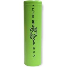 Sertec 18650 3.7V 2000MAH 1c Lion Şarjlı Pil Başlıksız - 1ADET