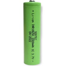 Sertec 18650 3.7V 2000MAH 1c Lion Şarjlı Pil Başlıklı - 1ADET