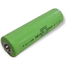 Sertec 18650 3.7V 2000MAH 1c Lion Şarjlı Pil Başlıklı - 1ADET