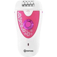 Dempower Dp-14 Pembe Renk 2 Başlıklı Epilasyon Cihazı 4 Bıçaklı Ergonomik Tasarım ile Kolay Tıraş