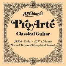 Daddario D'addario Classic Guitar Normal Silverplated Wound Single D-Re - J4504 Klasik Gitar Tek Tel