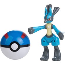 ThreeMB Toys Pokemon Orijinal Lisanslı Elf Topu Lucario - Kutusuz