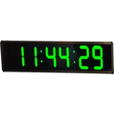 Sanec Bold Font Displayli Saniyeli Dijital Saat (Kasa: 20X65 Cm- Yeşil)