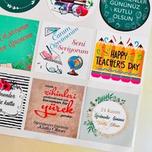 Tuğset Etiket Öğretmenler Günü Kutlu Olsun Sticker Karışık 40 Adet