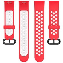 Microcase Xiaomi Mi Watch Lite Için Delikli Silikon Kordon Kayış - KY66