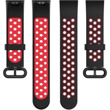 Microcase Xiaomi Mi Watch Lite Için Delikli Silikon Kordon Kayış - KY66