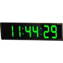 Teknomerkez Bold Font Displayli Saniyeli Dijital Saat, Kasa: 20X65CM- Yeşil