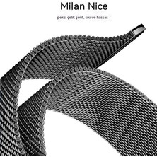 Quickly Apple Watch Uyumlu Seri 8 7 41MM Milan Nice Çelik Degrade Kayış (Yurt Dışından)