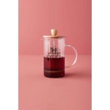 Hometarz French Press Kahve Bitki Demliği 2'li Bambulu 600 x 350 ml.