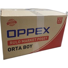 Oppex Rulo Hışır Atlet Poşet Orta Boy (1 Koli 20 Rulo)