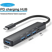 Fertiong 5 Bağlantı Noktalı Yüksek Hızlı Iletim USB 3.0 Çoklu Yüksek Hızlı Hub Yerleştirme Istasyonu (Yurt Dışından)