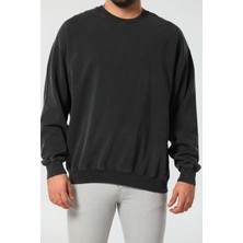 Serazat Erkek Kadın Oversize Bisiklet Yaka Sweatshirt Düşük Omuz % 100 Pamuk. Tiftiklenme Yapmaz.