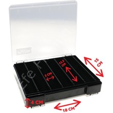 Fujin Tackle Box 125DS Çift Taraflı Slim Maket Balık Kutusu