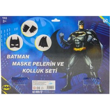 Batman Maske Pelerin Kolluk 3’lü Set