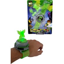 Benten Saat BEN10 Işıklı Figürlü Uzak Sesli Omnitrix Saat Oyuncak