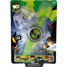 Benten Saat BEN10 Işıklı Figürlü Uzak Sesli Omnitrix Saat Oyuncak