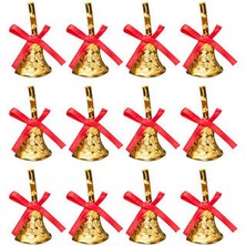 Hayaller Dükkanı Yılbaşı Çam Ağacı Süsleme Çanı 12'li