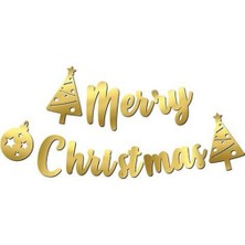Hayaller Dükkanı Merry Christmas Kaligrafi Banner