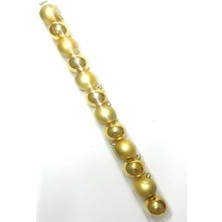 Hayaller Dükkanı Gold Renk 5 cm Yılbaşı Çam Ağacı Süsleme Cici Topu 12 Adet