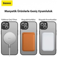 Baseus iPhone 14 6.1 Kamera Korumalı Magsafe Kılıf ve Ful Kaplama Kırılmaz Ekran Koruyucu, Anti Şok