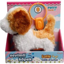 Puffy Friends Kablo Kumandalı Yürüyüp Havlayan Oyuncak Sevimli Köpek Latte