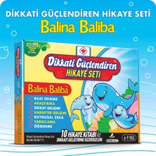 Dikkati Güçlendiren Hikaye Seti - Balina Baliba Kutulu Set - Hasan Ay (Ciltli)