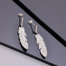 Miavi Silver 925 Ayar Gümüş Tüy Küpe