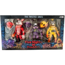 UDATOYS Five Nights At Freddys Oyuncak Freddy Işıklı Karakterler 18CM 3lü