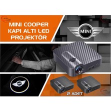 Ototime Mını Cooper Araçları Için Kapı Altı Logo 7 LED Projektör (2 Adet)