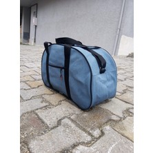Nfy Style Nfystyle Orta Boy Unisex El ve Omuz Askılı Seyahat Çantası Fitness El Valizi Açık Mavi