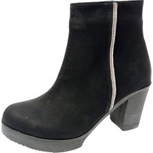 Efsun 2311 Yağlı Deri Fashion Fermuarlı Kadın Bot