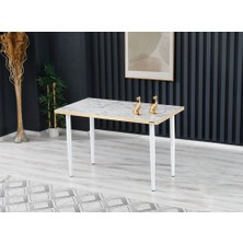 Demontepark  70 x 120 cm  Masa Mutfak Masası Yemek Masası Çalışma Masası Beyaz
